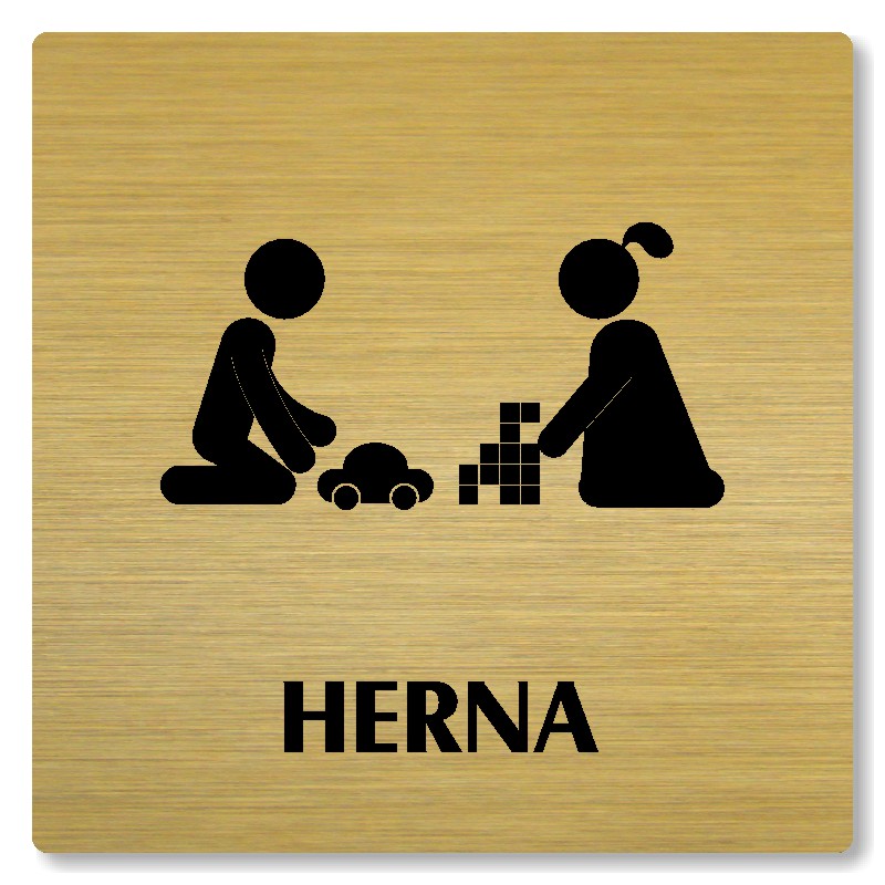 Herna, 148x148mm, zlatá, Nevada